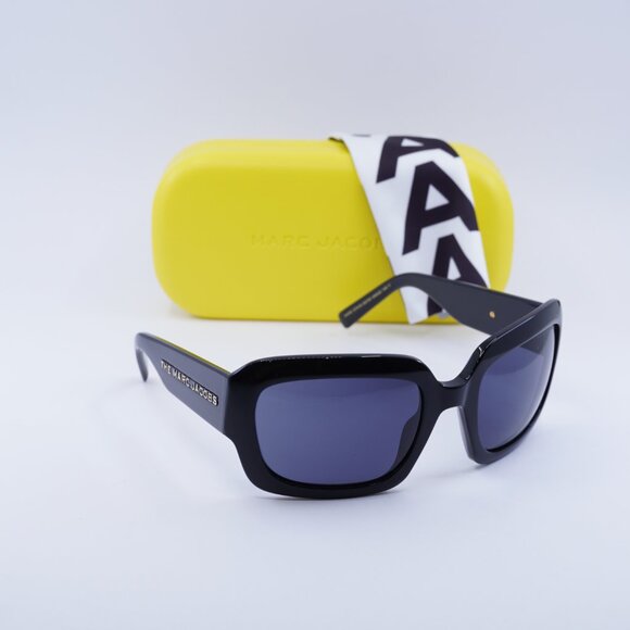 Marc Jacobs MARC 574/S 0807 IR Square Sunglasses - Black\Gray - Picture 5 of 10